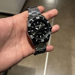 MIYKON Black Stainless Steel Sport Watch – New w/ Tag