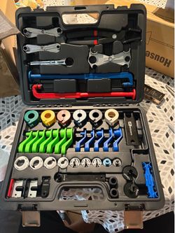 45pcs Fuel Line Disconnect Tool Set, Master Quick Disconnect Tool Set for Automotive A/C Fuel & Transmission Systems, Fuel Line Removal and Separator 