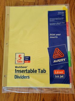 Avery 5 Tab Dividers 
