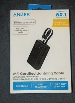 Anker MFi Certified Lightning Cable Power Bank