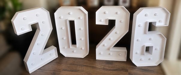 2026 Graduation light up Marquee numbers
