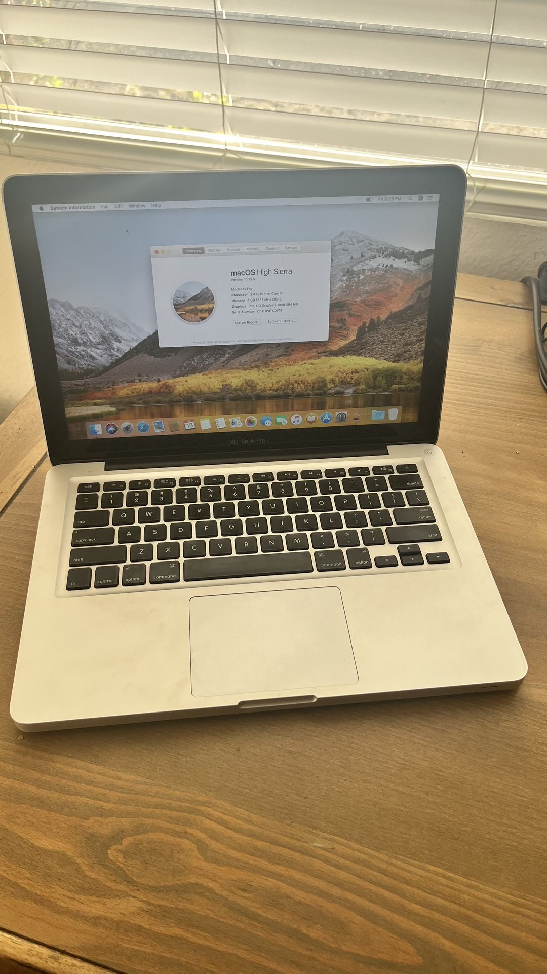 MacBook Pro 13” (Early 2011) – 128GB SSD, 4GB RAM – Great Condition!
