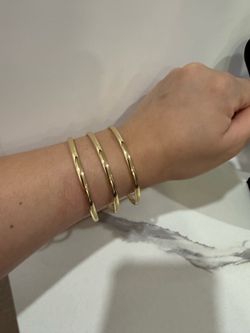 Pulsas de oro laminado chapado en 14k