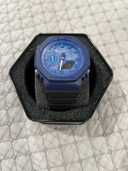 brand new black and blue custom gshock