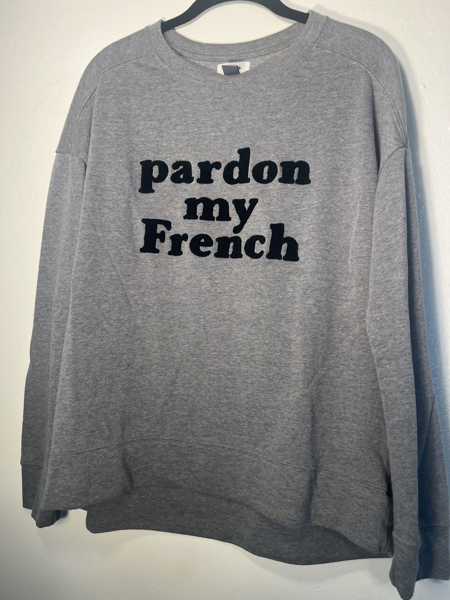 OLD NAVY Pardon My French Sweatshirt size M