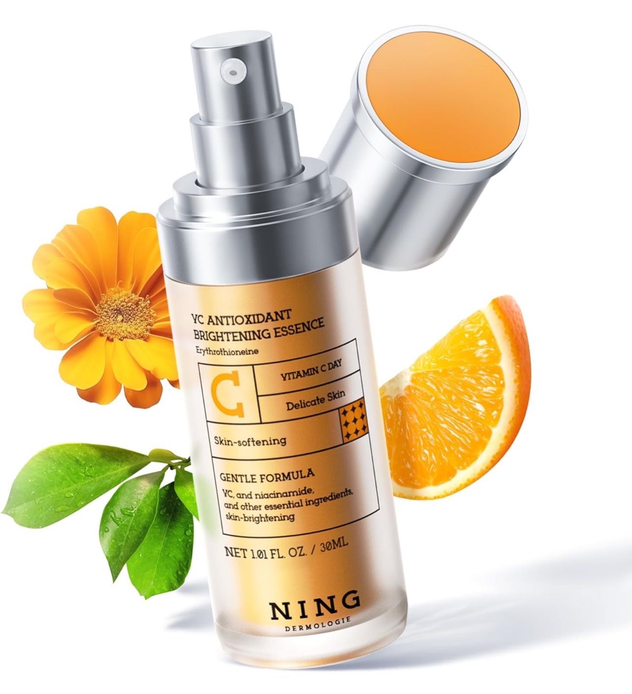 Vitamin C Serum with Niacinamide & Ethyl Ascorbic Acid: Brightening, Moisturizing Face Serum for Dark Spots | Hyperpigmentation & Anti-Aging Treatment