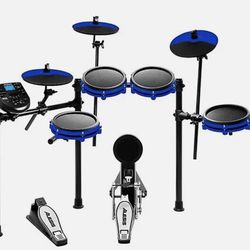 Alesis Blue Electric Drum Set 