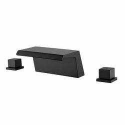 2-Handle Tub Deck-Mount Roman Waterfall Tub Faucet