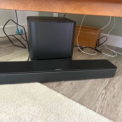 Bose soundbar and sub