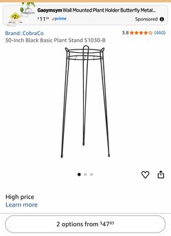 30-inches black stand