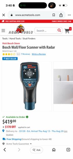 Bosch Stud Finder in Case