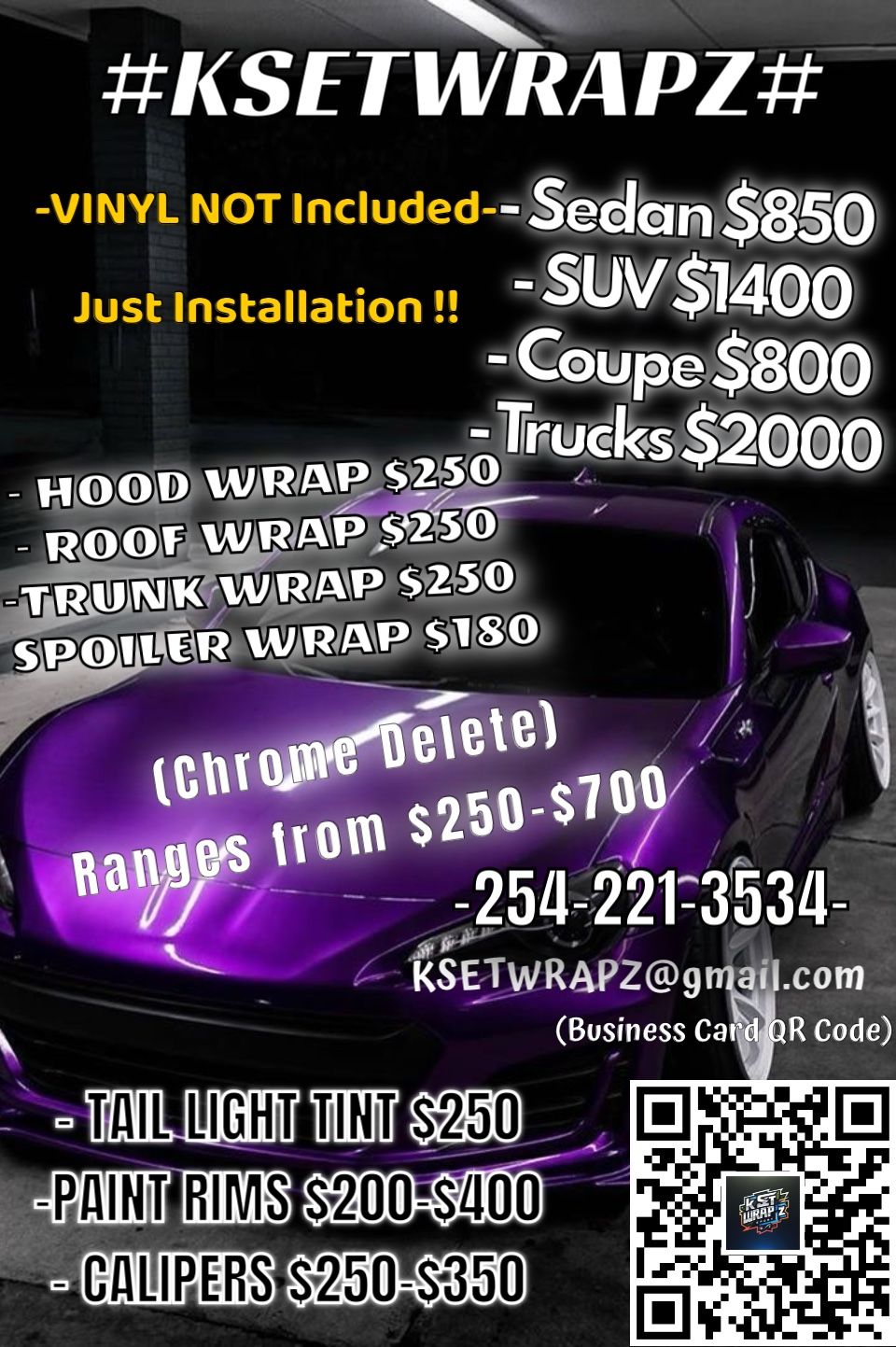 Vinyl Wrap Installation