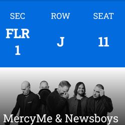 Mercy Me & News Boys Ticket FRESNO Ca