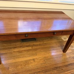 Mission-Style Wooden Coffee Table and Sofa Table Set