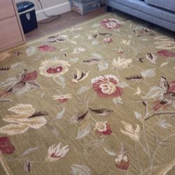 100% Wool Hand Woven Rug 8x10
