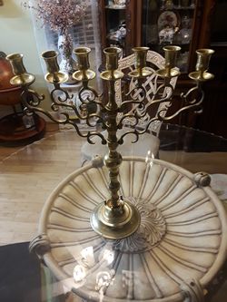19th century Jerusalem vantage hanukkah menorah