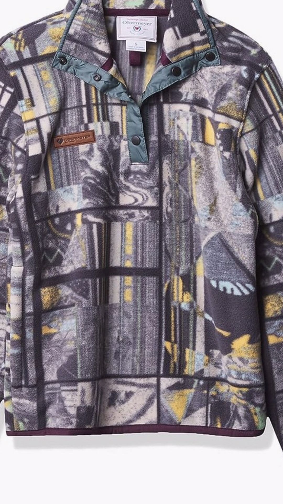 NWT Teen girls Tg boulder fleece,retro static color size Large