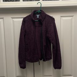 Ladies Purple Super Fleece Jacket 