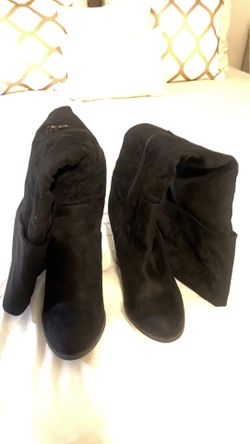 Black long boots size 7 1/2
