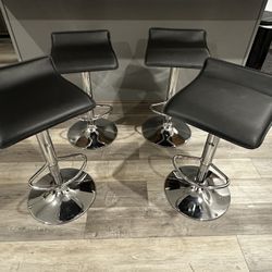 4 Black Barstools ($80)
