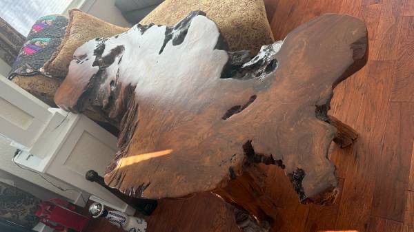 Live edge custom redwood/Driftwood antique table