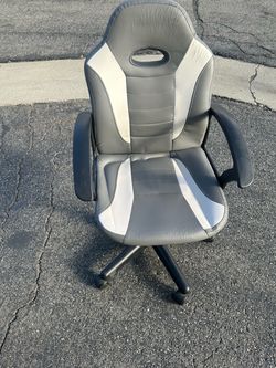 Racing Style Gaming Office Chair Gray