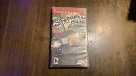 PSP need for speed most wanted greatest hits