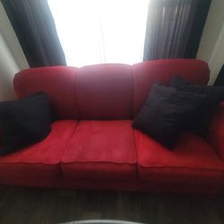 Large Red Sofa