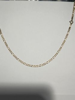 10k Figaro Chain 18"