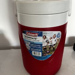 Red Coleman Gallon Cooler 