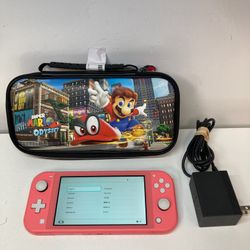 Nintendo Switch Lite Handheld Console With Case And Charger 