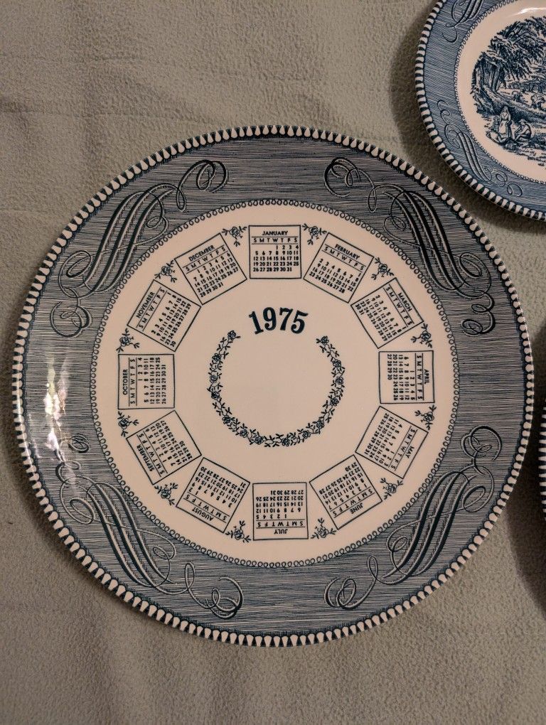 Currier & Ives 1975 CalendarCollectors Plate