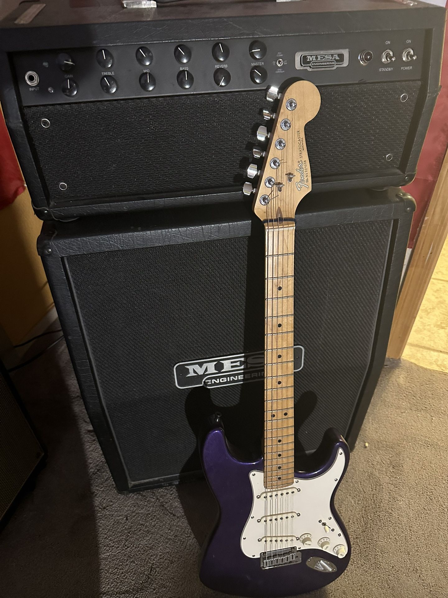 USA Fender Strat, Mesa Boogie Amp