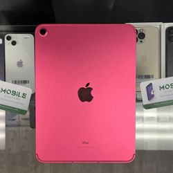 Unlocked Pink iPad 10th gen 256gb LTE (90 Day Same As Cash Financing Available)