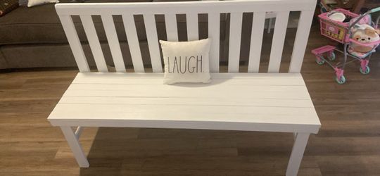 Bench Wood White