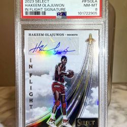 2023 Select In Flight Signature Hakeem Olajuwon Auto PS8
