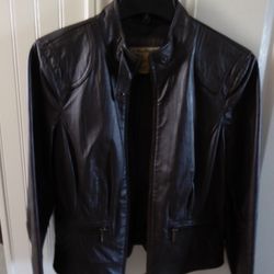 Women's Brown Leather Jacket