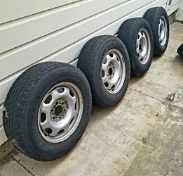 F150 4 Wheels And Tires Set 50 Percent Tread