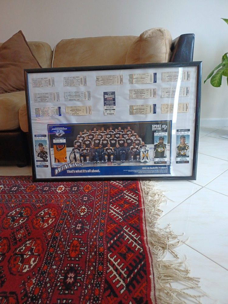 Nashville Predators Tickets Poster Photo