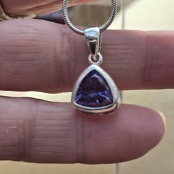Alexandrite  (  Lab Created  ) Pendant 