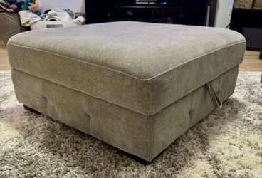 Playground Gray Storage Ottoman