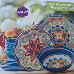 JUEGO DE 12 PIEZAS DE MELAMINA PRINCESS HOUSE 🌻 🫒