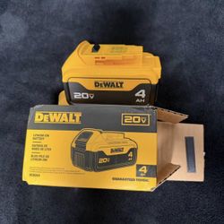 DeWalt 20v Max 4Ah battery 