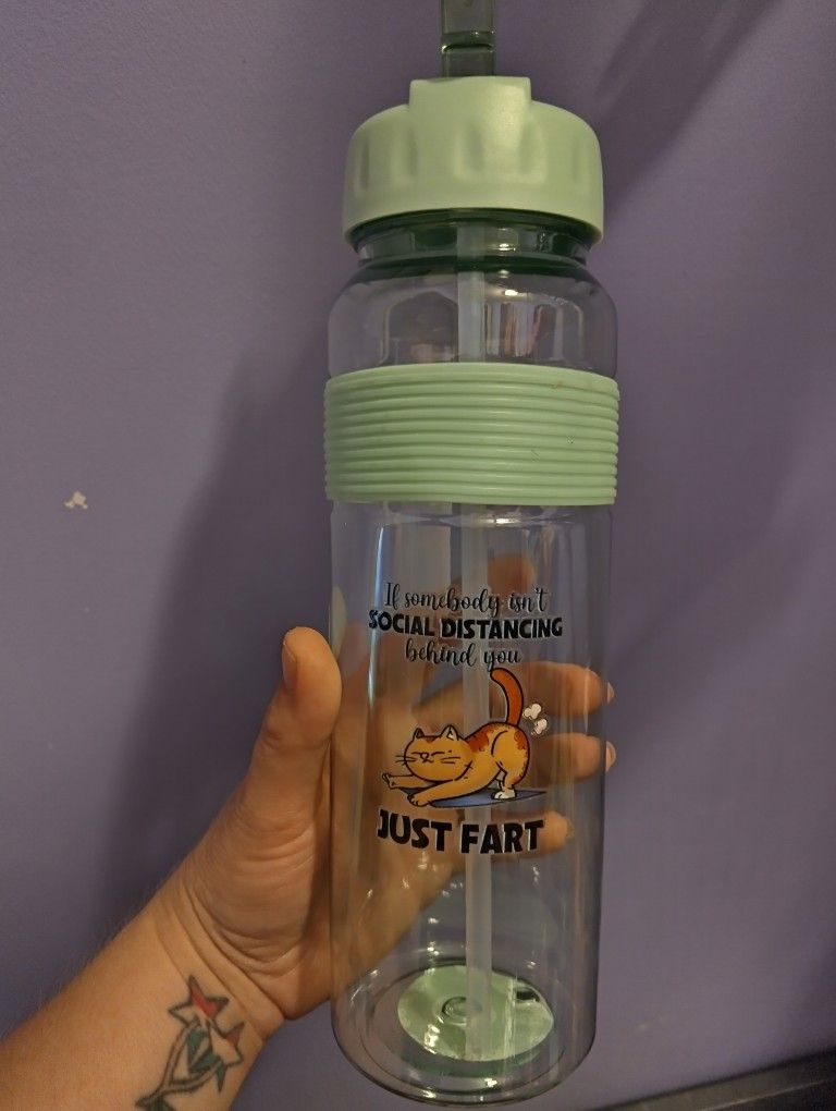 Customized Water Bottle With Straw