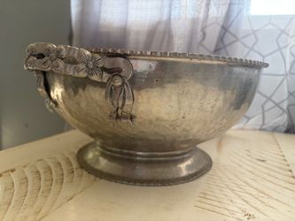 Vintage Hand Crafted Aluminum Bowl by Rodney Kent