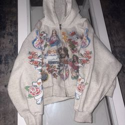 we are righteous hoodie grey