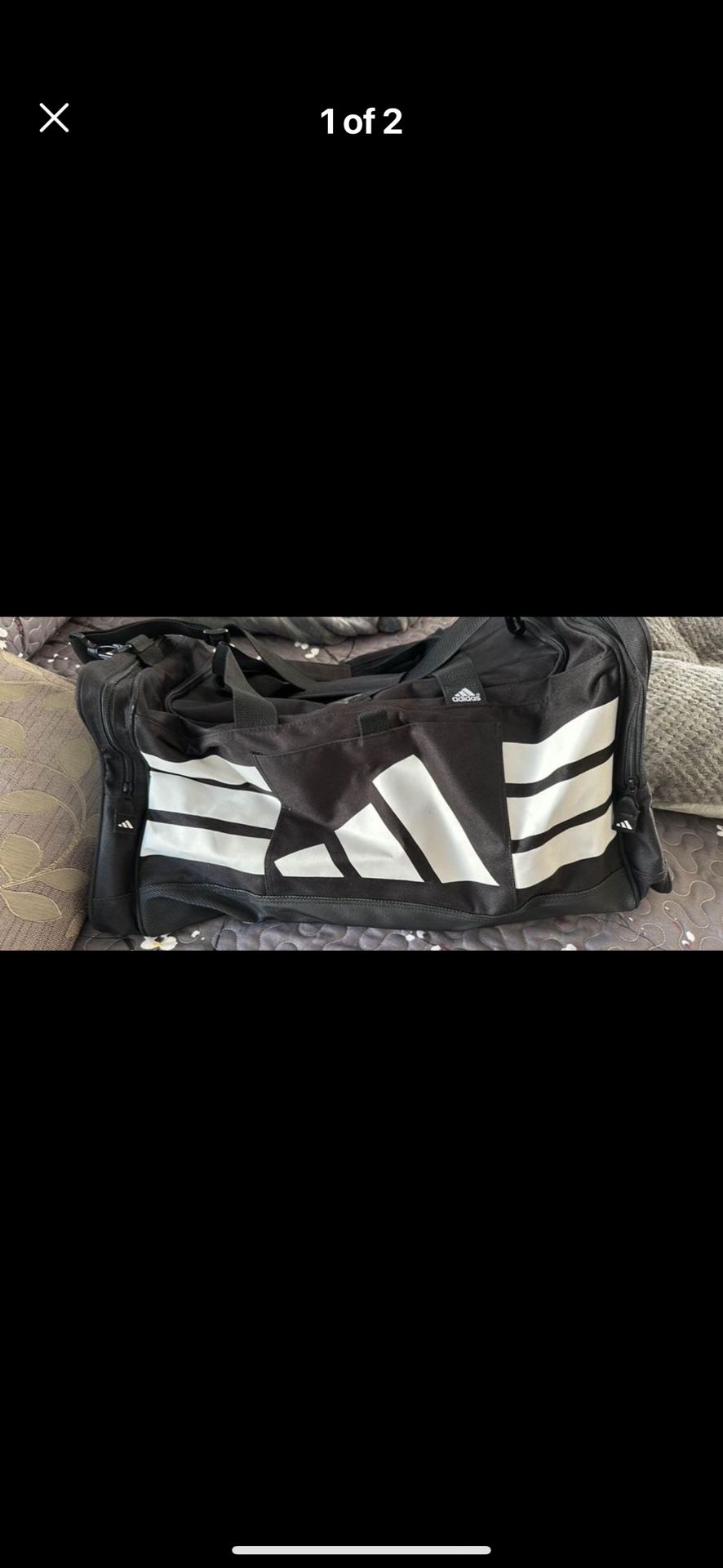 24” Adidas Duffle Bag Black