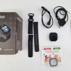 Fitbit Versa 3 Health Fitness Smartwatch GPS, Extras For Parts