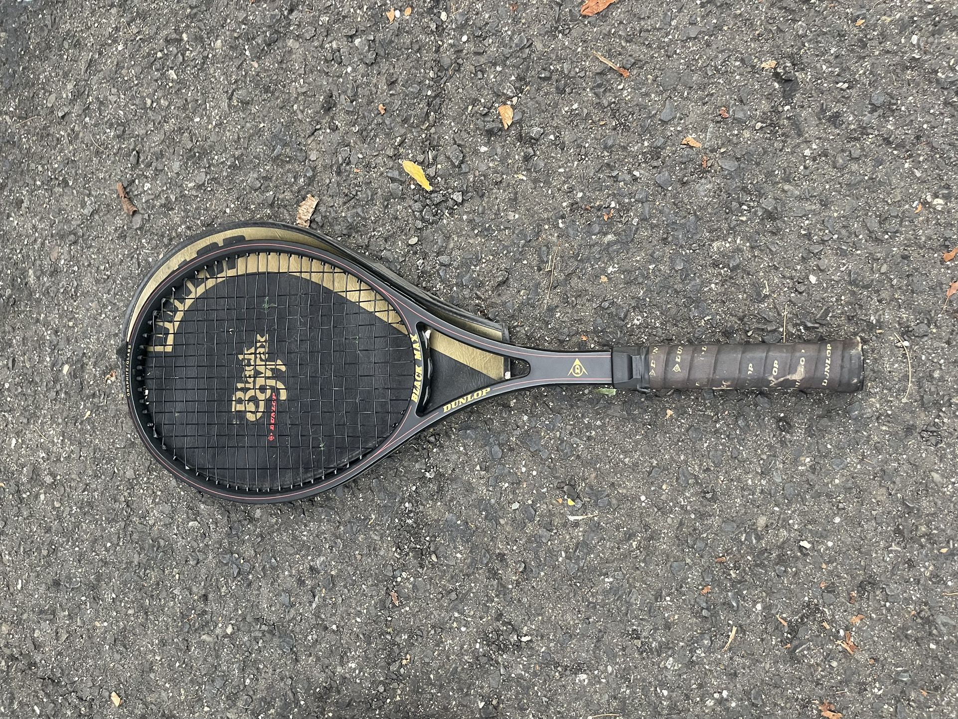 Dunlap Black Max Tennis Racket and Cover