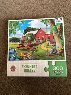 Masterpieces Jigsaw Puzzles: “ COUNTRY BREEZE,” 300-pieces, Like New